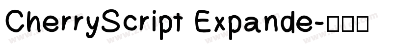 CherryScript Expande字体转换